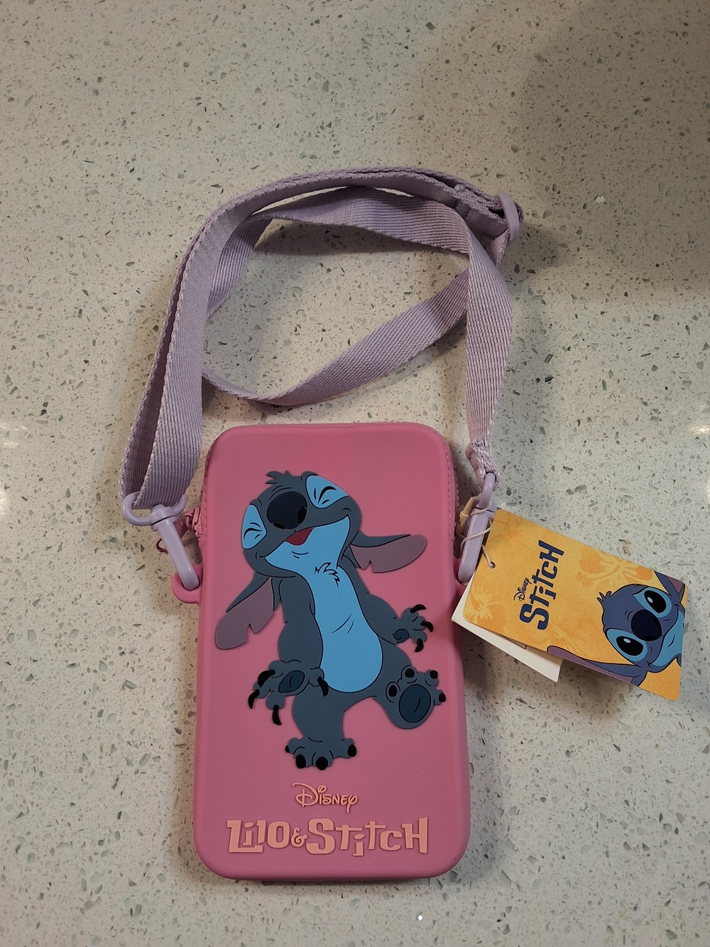 Disney Lilo & Stitch Pink and Purple Kids Crossbody Bag